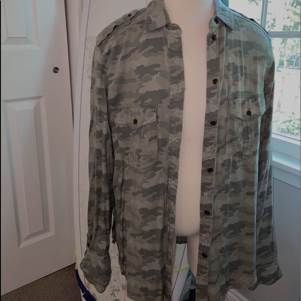 American Eagle Army Flannel